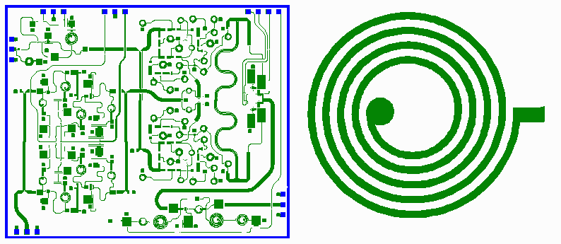 sample GDSII file with many approximated arcs