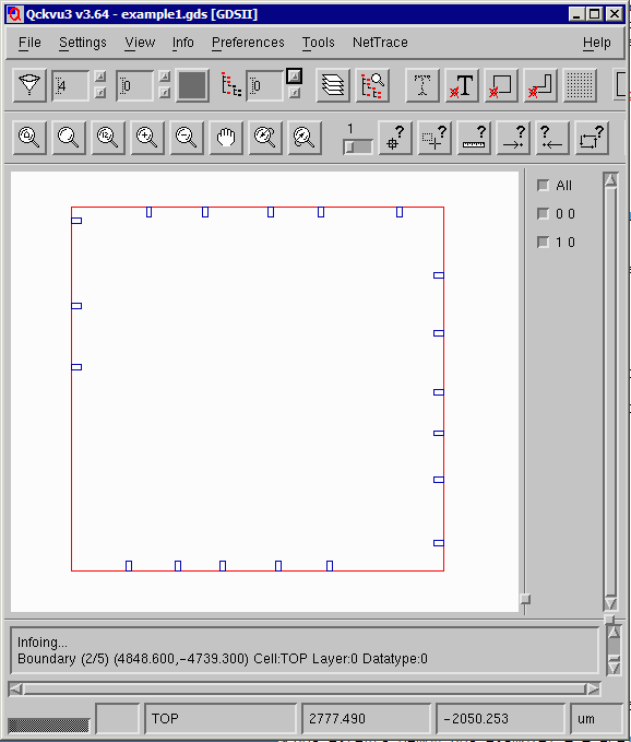 placements of G79S11F36 in GDSII format 