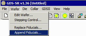 Replace/Append Fiducials pull down