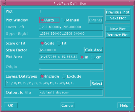 Manual Window Plot