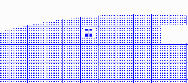 VIA2 mask with fiducial merged into the array.