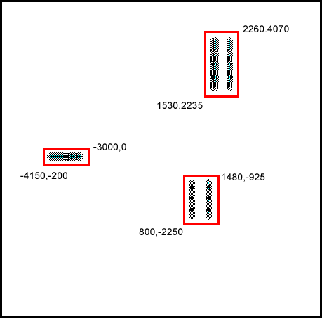 matching polygons found in the three specified windows