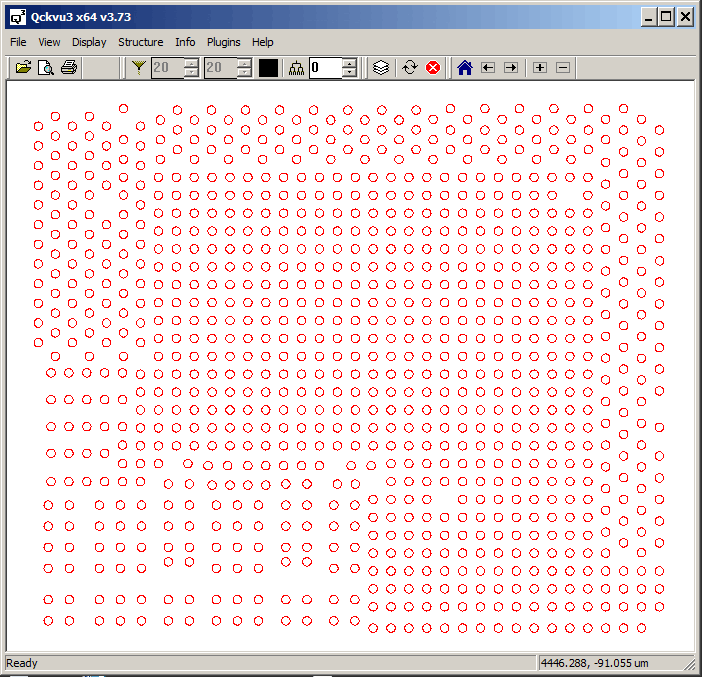 top of package layout (GDSII)