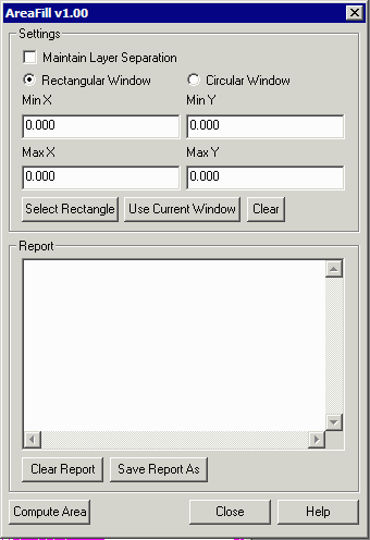 Area Fill Dialog Box