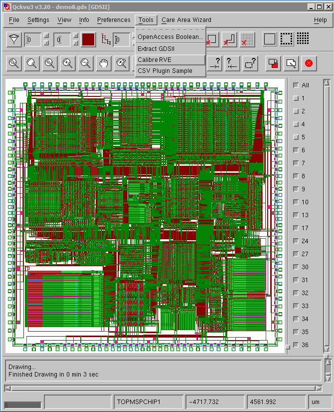 Starting the Calibre RVE plug-in