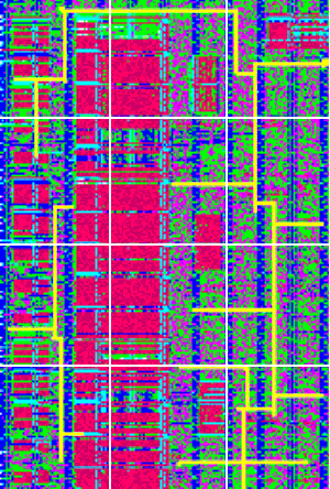 the area to trace is divided into 'tiles'. Threads are assigned to each tile.