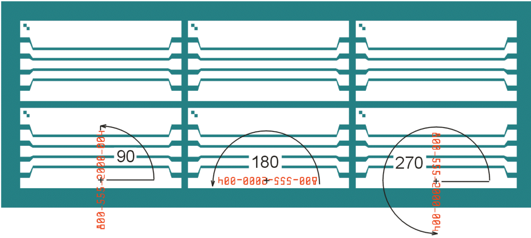 annotation with rotation of 90, 180 and 270