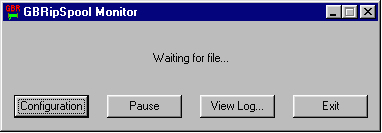GBRipSpool Monitor Window