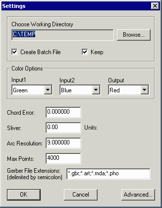 GBRComp's Preferences Dialog