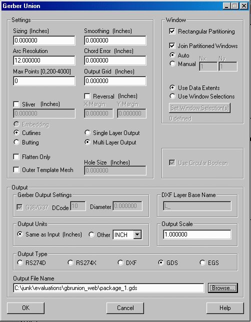 gbrunion dialog box