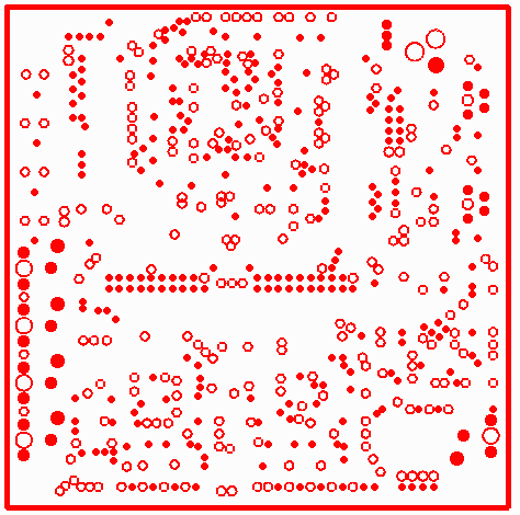 an internal power plane  - the data must be reversed to get the correct metal pattern for net tracing or for 3D modeling.