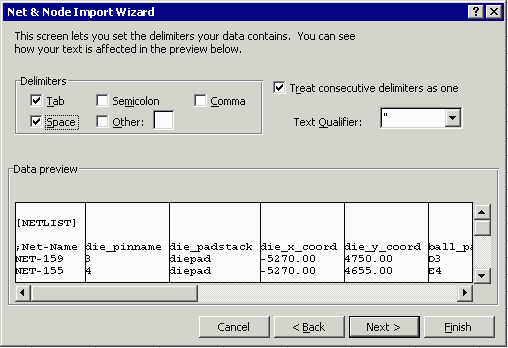 defining the delimiters