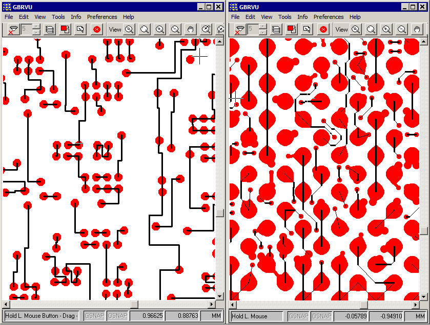 top and bottom of package with jumpers