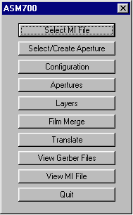 ASM 700 Menu