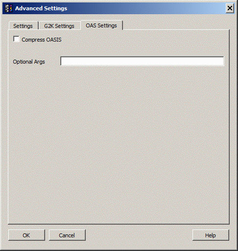 odb2gds OASIS Settings dialog