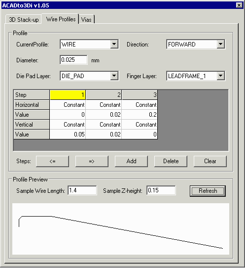 qfp64 signal wire profile