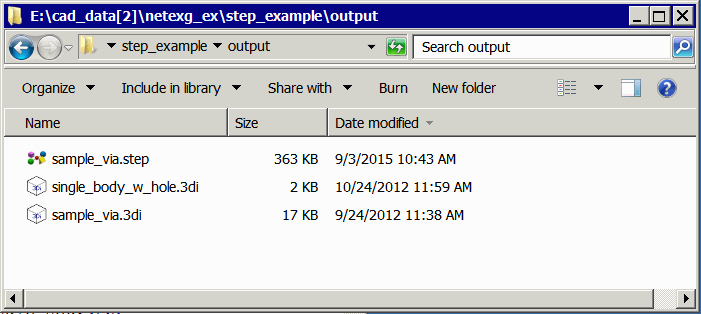 difference in file size from 3Di to STEP