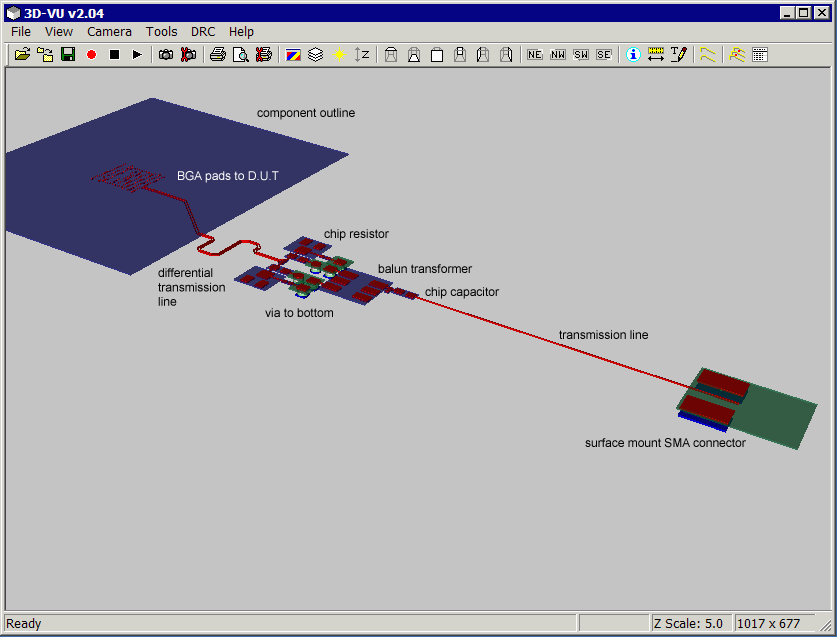 3DVU display of nets/components from AWROut.