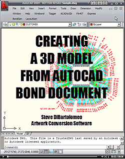 bond drawing to 3D wire model