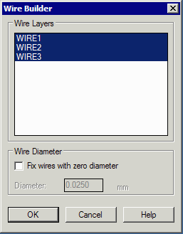 wire builder dialog