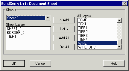 Sheet 2 layer assignments