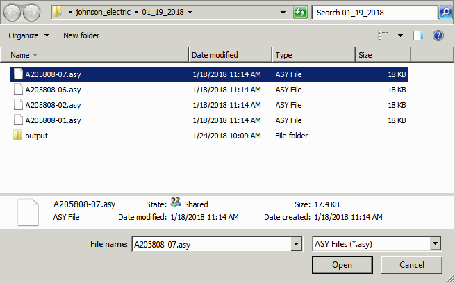 open file dialog