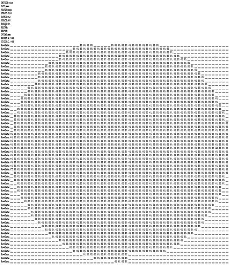 snapshot (text) of a SINF formatted wafer map