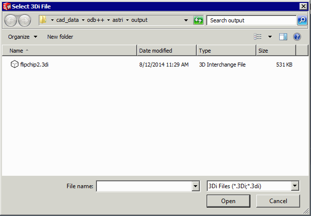 File selection dialog